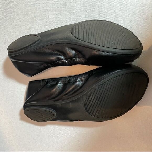 Rock & Republic size 6 ballet flats with hematite colored emblem logo - Picture 5 of 5